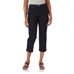Jaclyn Smith Angel Capris Jeans Blue Size 10